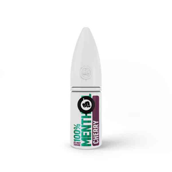 Riot Squad - Menthol 100% - Cherry - Hybrid Nic Salt Liquid 10ml