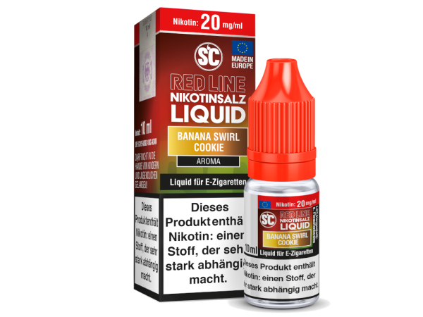 SC - Red Line - Banana Swirl Cookie Nikotinsalz 10ml