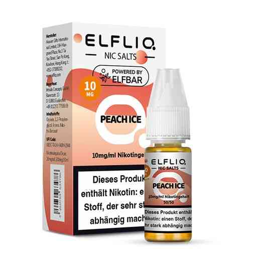 ELFLIQ - Peach Ice Nikotinsalz Liquid