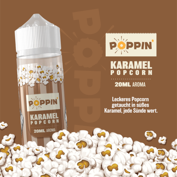 Poppin - Karamell Popcorn Aroma