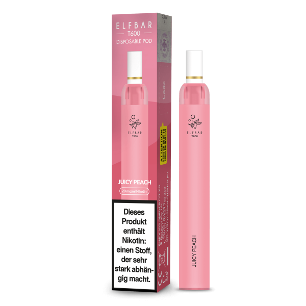 Elf Bar T600 - Juicy Peach 20 mg Einweg E-Zigarette