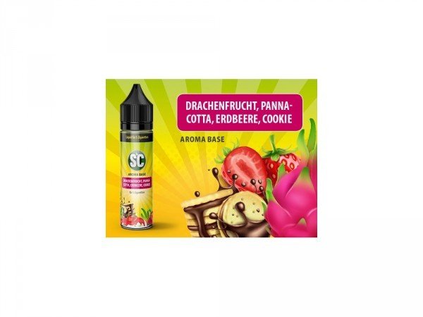 Drachenfrucht, Pannacotta, Erdbeere, Cookie 50 ml