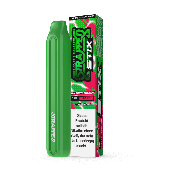 Strapped STIX - Watermelon Einweg E-Zigarette 20 mg