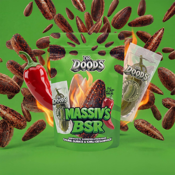 Dr. Doods Massiv's Sonnenblumenkerne Saure Gurke & Chilli 100g