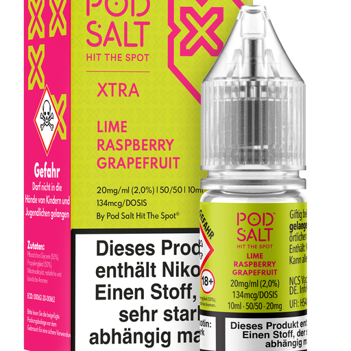 Pod Salt Xtra- Lime Raspberry Grapefruit Nikotinsalz