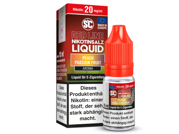SC - Red Line - Peach Passion Fruit Nikotinsalz Liquid 10ml