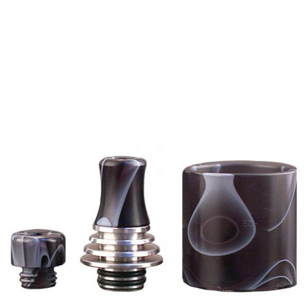 Brunhilde MTL Drip Set mit Glas (schwarz)