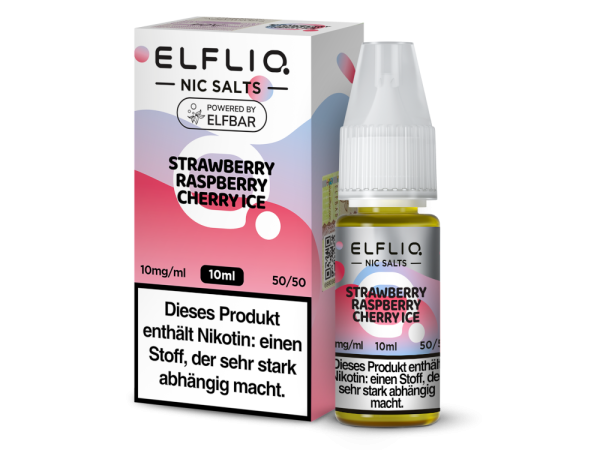 ELFLIQ - Strawberry Raspberry Cherry Ice Nikotinsalz Liquid