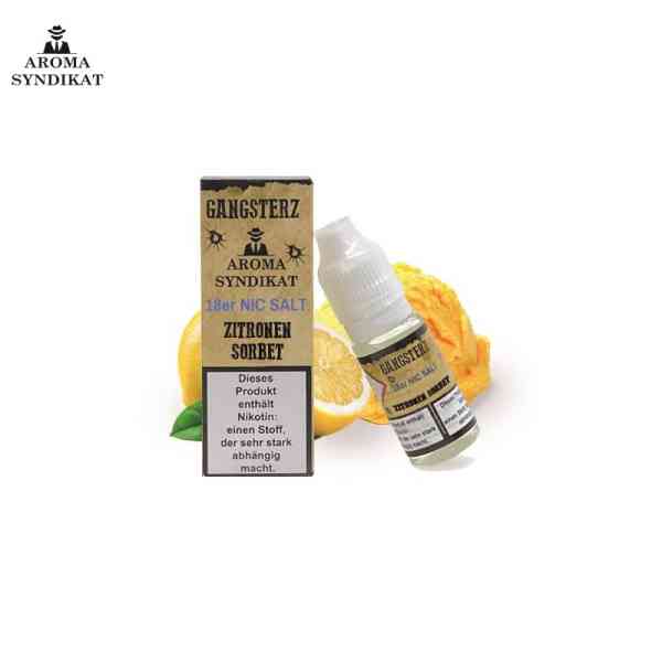 Aroma Syndikat - Gangsterz Zitronen Sorbet Liquid - 18 mg Nikotinsalz