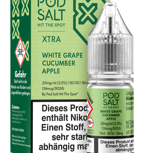 Pod Salt Xtra- White Cucumber Apple Nikotinsalz