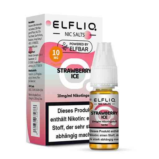 ELFLIQ - Stawberry Ice Cream Nikotinsalz Liquid