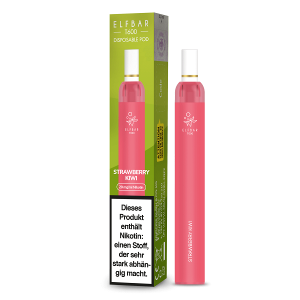 Elf Bar T600 - Strawberry Kiwi 20 mg Einweg E-Zigarette