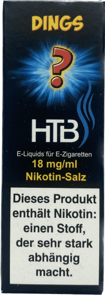 HTB - Dings? 18mg Nikotinsalz 10ml