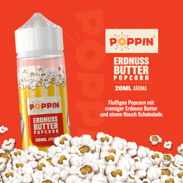 Poppin - Erdnussbutter Popcorn Aroma