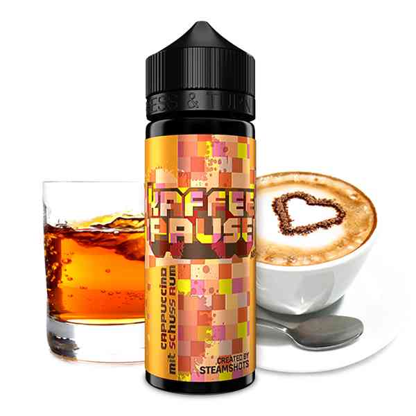 Steamshots - Kaffeepause - Cappuccino mit Schuss Rum Aroma