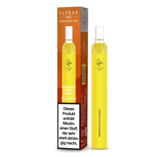 Elf Bar T600 - Pineapple Peach Mango 20 mg Einweg E-Zigarette